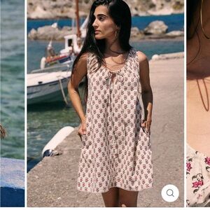 Daughters of India mini sundress in peony